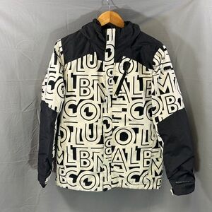 Columbia Jacket Mens XL Black White Omni-Tech Interchange Hooded Ski Coat